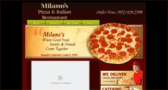 Desktop Screenshot of milanospizzahemet.com